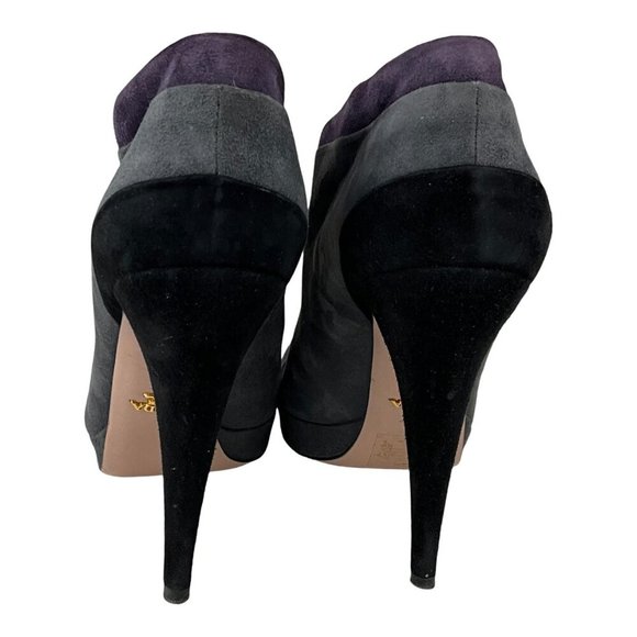 Prada Women's High Stiletto Ankle Heeled Boots Multicolor Sz 38 - Picture 8 of 11